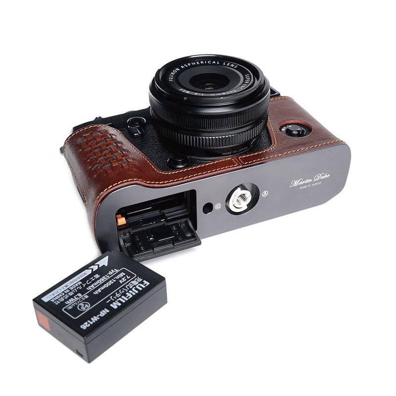 適用機型FUJIFILM XPROII 義大利皮革編織相機底座 - 相機包/相機袋 - 真皮 多色