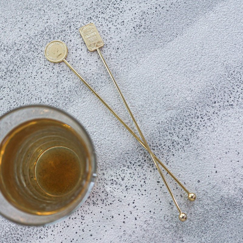 【Made in Japan】 SALUS Gold Coin Stirring Stick - แก้วไวน์ - สแตนเลส 