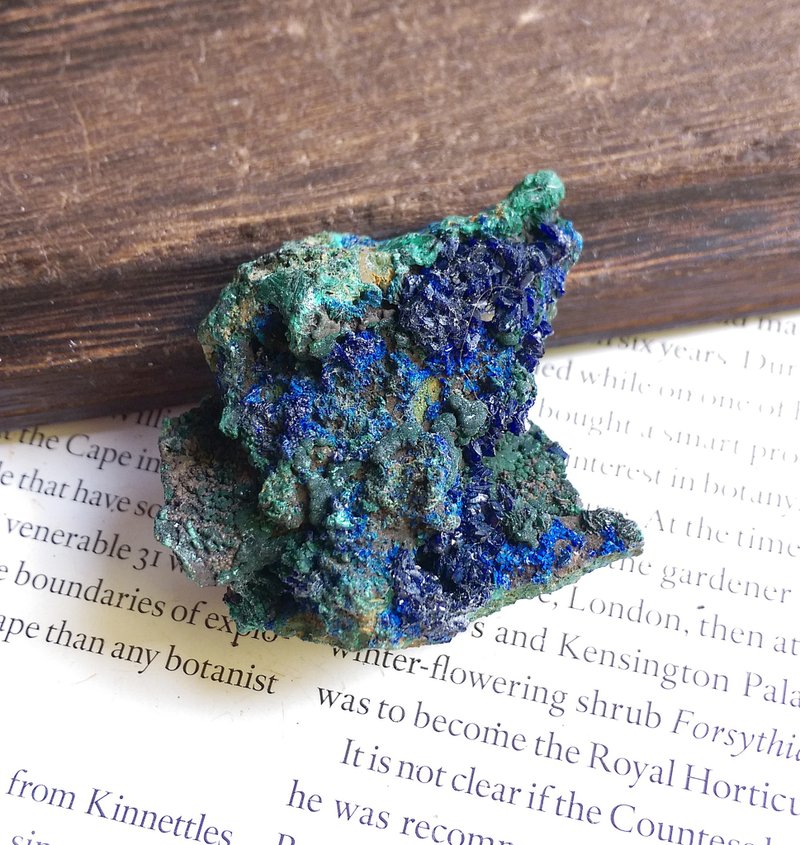 Azurite  湖北產地 藍銅礦孔雀石共生礦 天然礦石 原礦 - 擺飾/家飾品 - 其他材質 