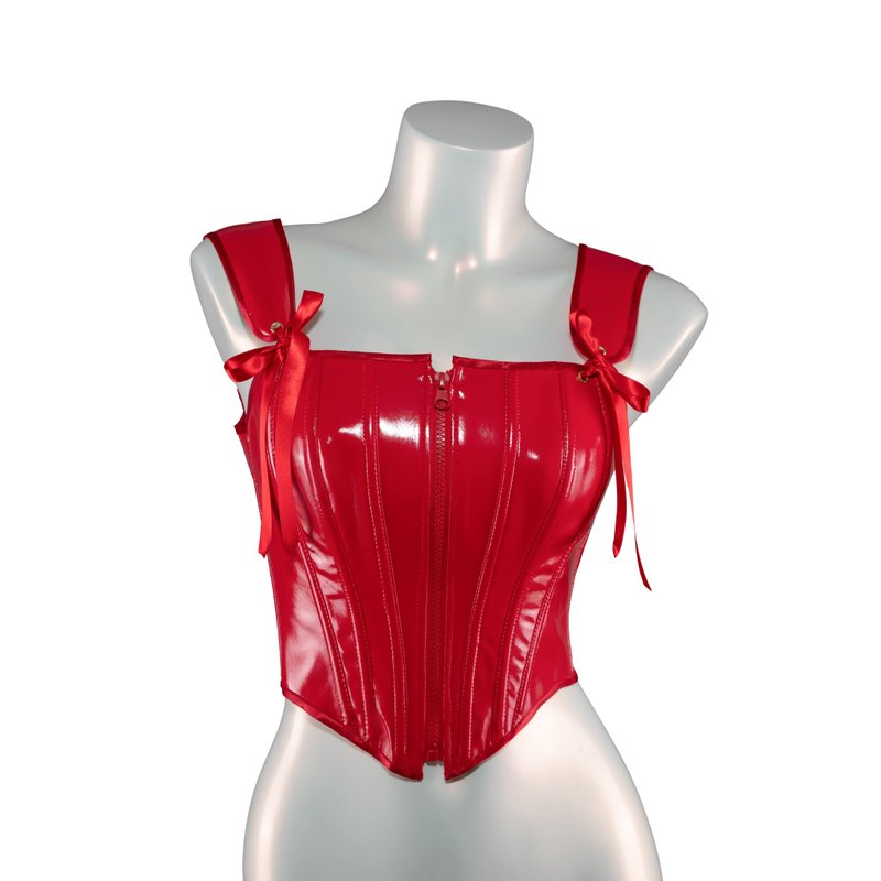 Succubus Corset Top Red - 女內衣褲 - 其他材質 紅色