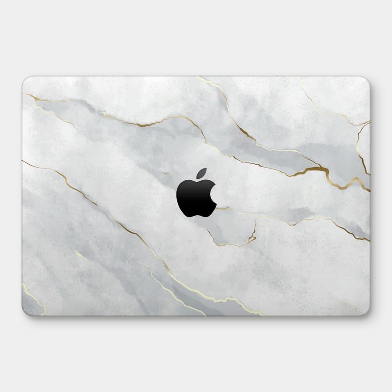白色大理石 MacBook 超輕薄防刮保護殼 PU004 - 平板/電腦保護殼/保護貼 - 塑膠 白色
