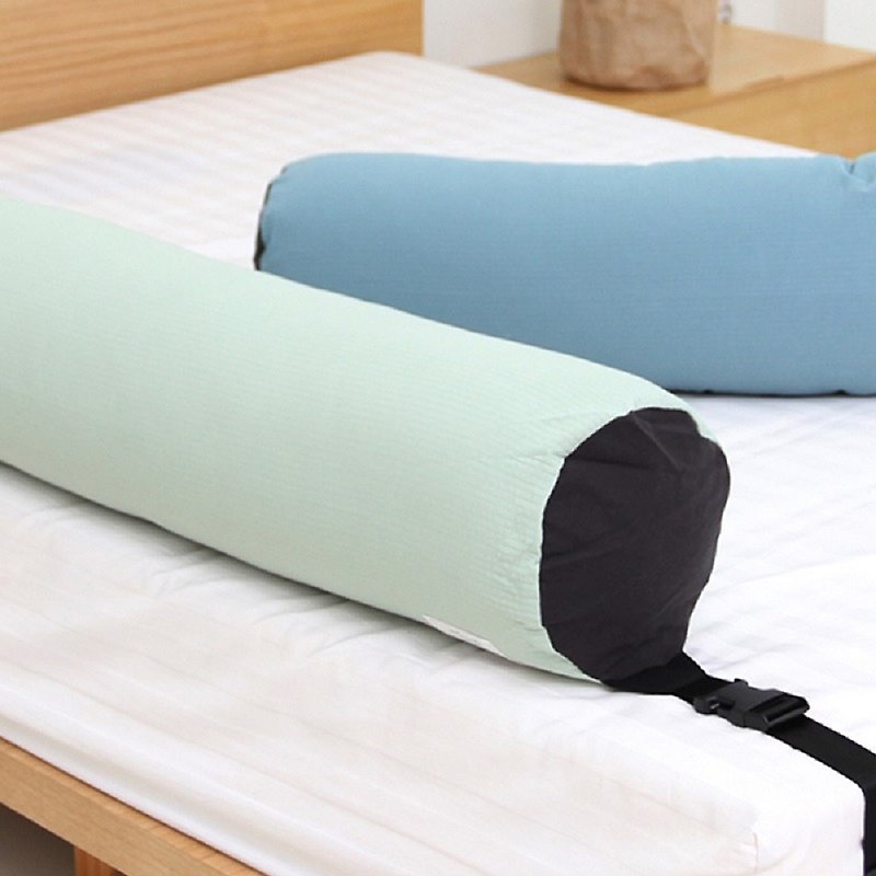 Korea Kangaruru anti-fall fence bed cushion - length 175cm [lake green] - เฟอร์นิเจอร์เด็ก - ผ้าฝ้าย/ผ้าลินิน สีเขียว