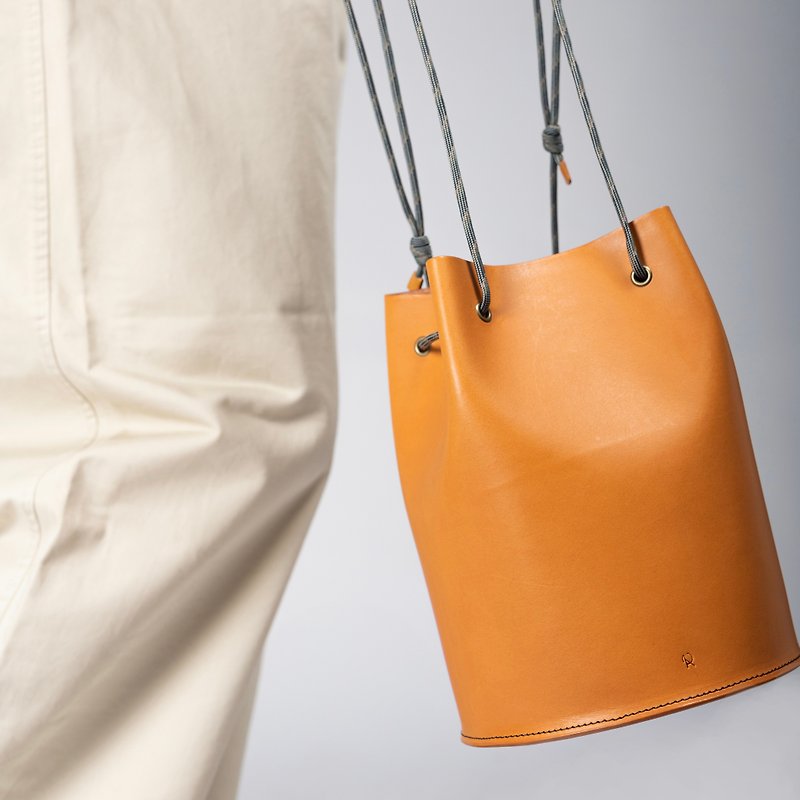 Bucket Bag - Messenger Bags & Sling Bags - Genuine Leather 