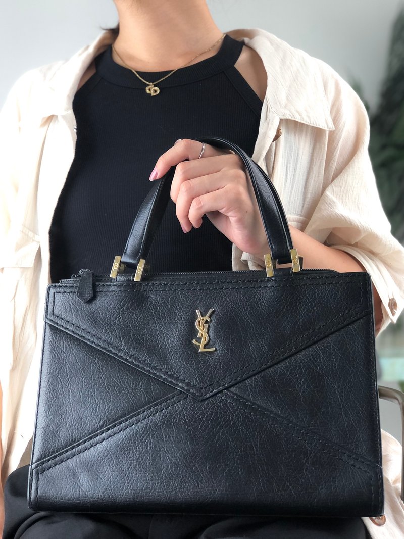 【福袋6】Yves Saint Laurent イヴ・サンローラン ハンドバッグ/Christian Dior クリスチャン ディオール ネックレス - 手提包/手提袋 - 真皮 黑色