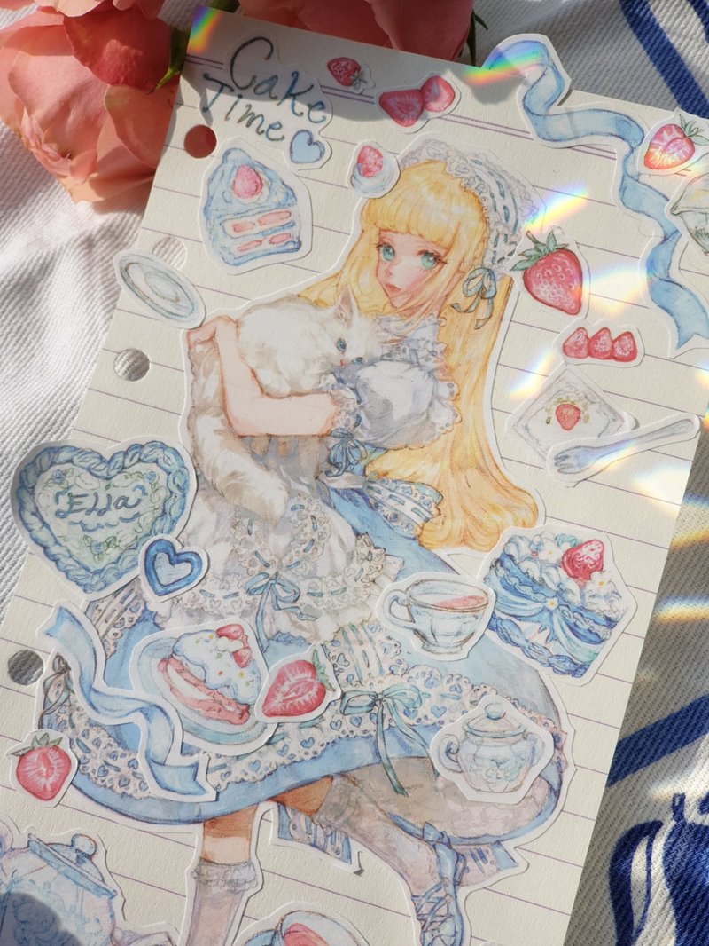 Cake Time Sticker SET - 貼紙 - 紙 