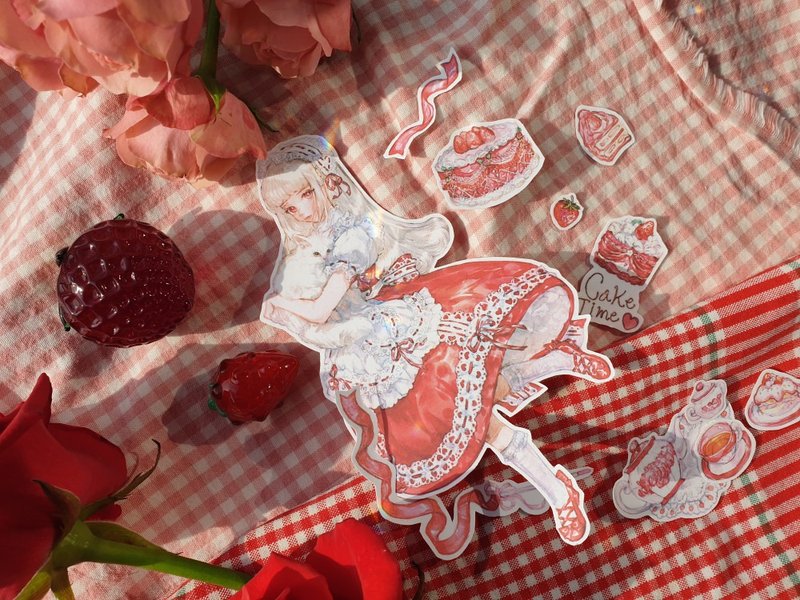 ケーキタイム ステッカーセット - ステッカー・シール - 紙 