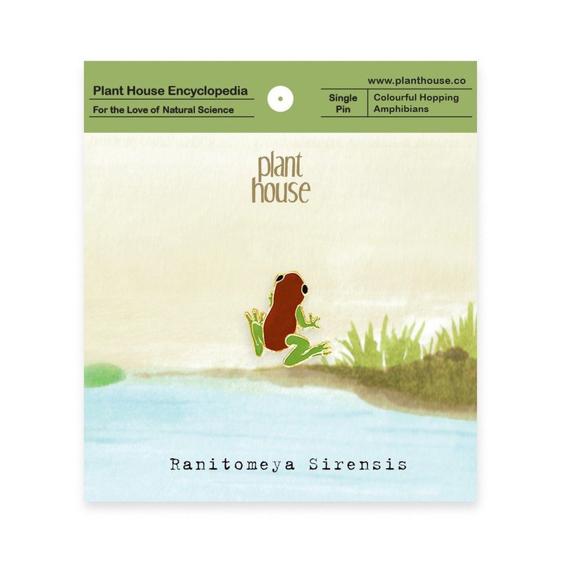 プラントハウスのラニトメヤサイレンシスブローチエナメルピン - ブローチ - 銅・真鍮 多色