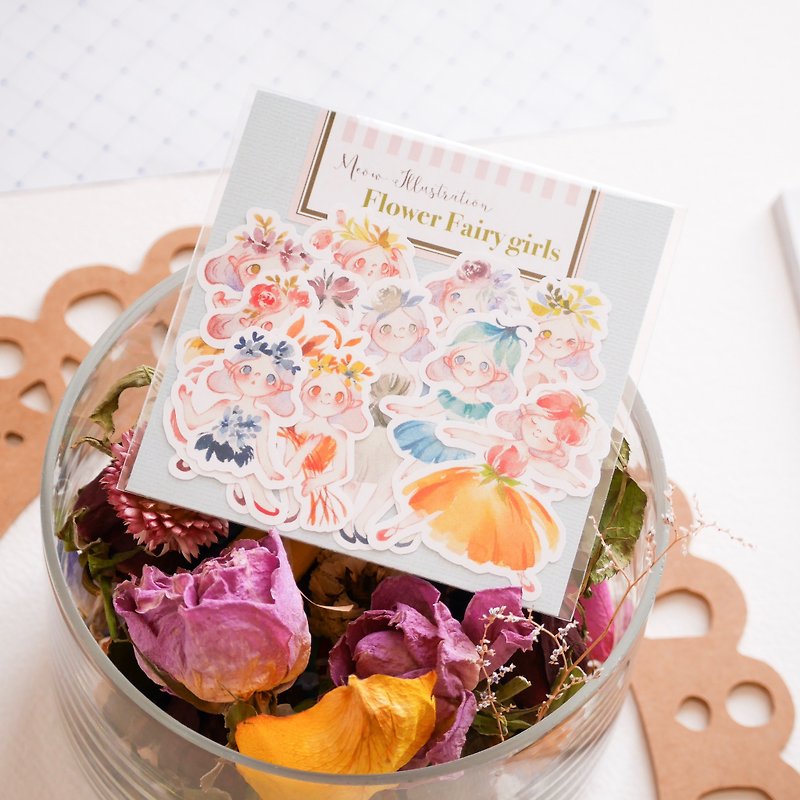 Flower Fairy Girls - Flower Fairy WT-032 - Stickers - Paper Multicolor