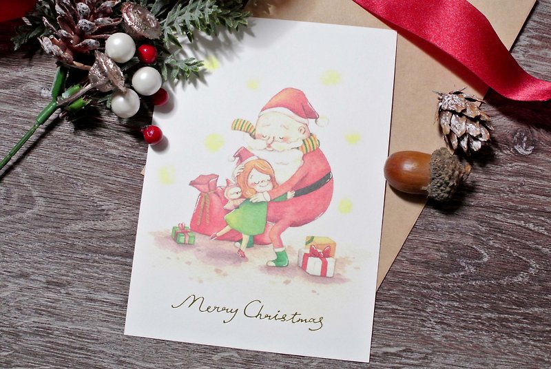 クリスマスポストカード | ビッグハグ - カード・はがき - 紙 ホワイト