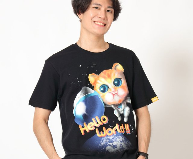 宇宙猫 宇宙猫 ショップ Taizone Original Tシャツ メンズ Pinkoi