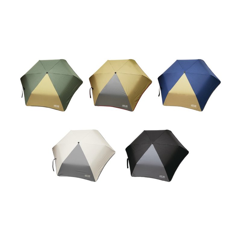 [Japan SLOWER] Outdoor fair or rain folding umbrella (five colors optional) - Umbrellas & Rain Gear - Polyester Multicolor