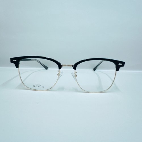 EGlasses。眼鏡物語 站內最高等級UV420濾藍光0度眼鏡│眉架合金個性修臉系列9703-C1