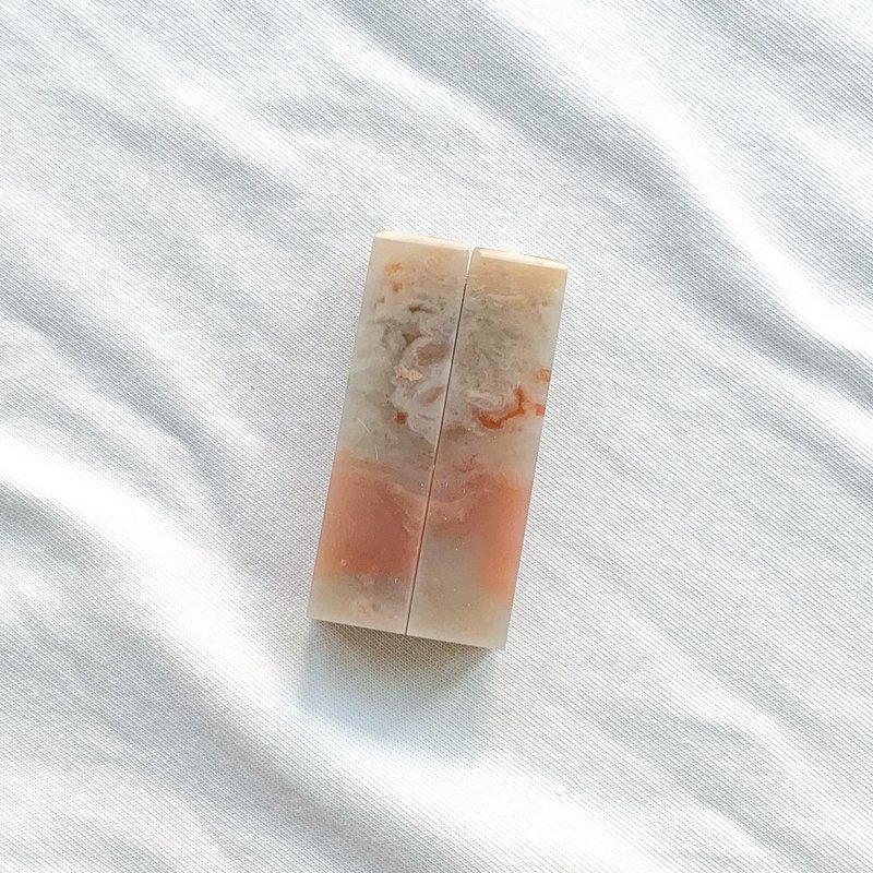 1万年愛してる/バオニザイカスタム結婚/恋人のペアの章-Boutique Lao 石 - 印鑑・スタンプ - 石 レッド