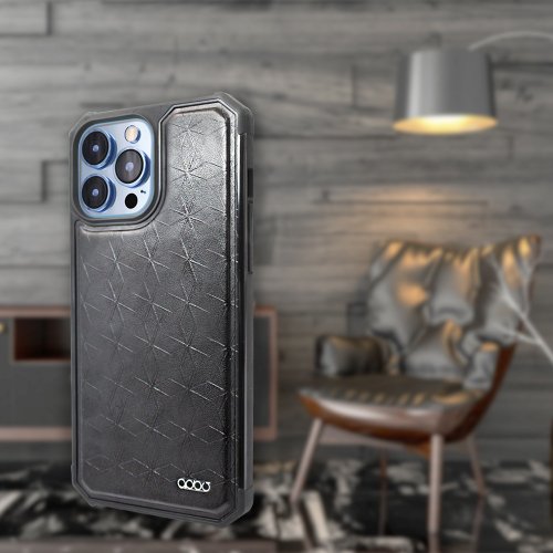 apbs 雅品仕 水晶彩鑽手機殼 iPhone 13全系列浮雕感軍規防摔皮革磁吸手機殼-微星