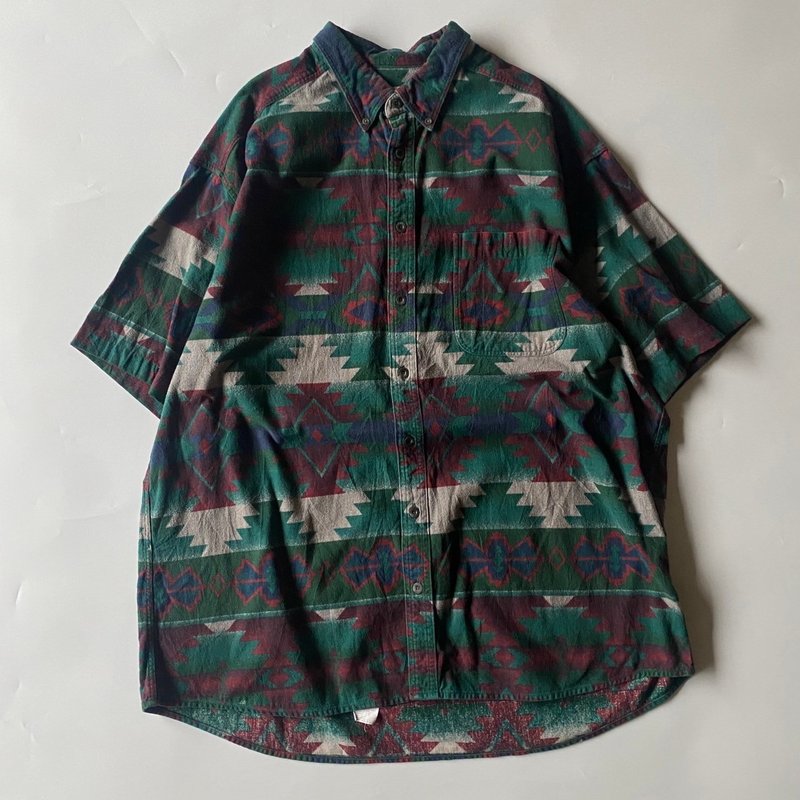 --Light Masters Vintage--Totem Wool Thick Shirt - เสื้อเชิ้ตผู้ชาย - วัสดุอื่นๆ หลากหลายสี