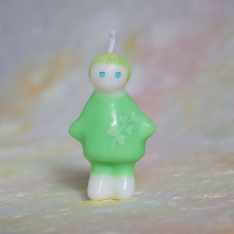 Baby handmade aromatherapy candle green sprout baby - Candles & Candle Holders - Wax 