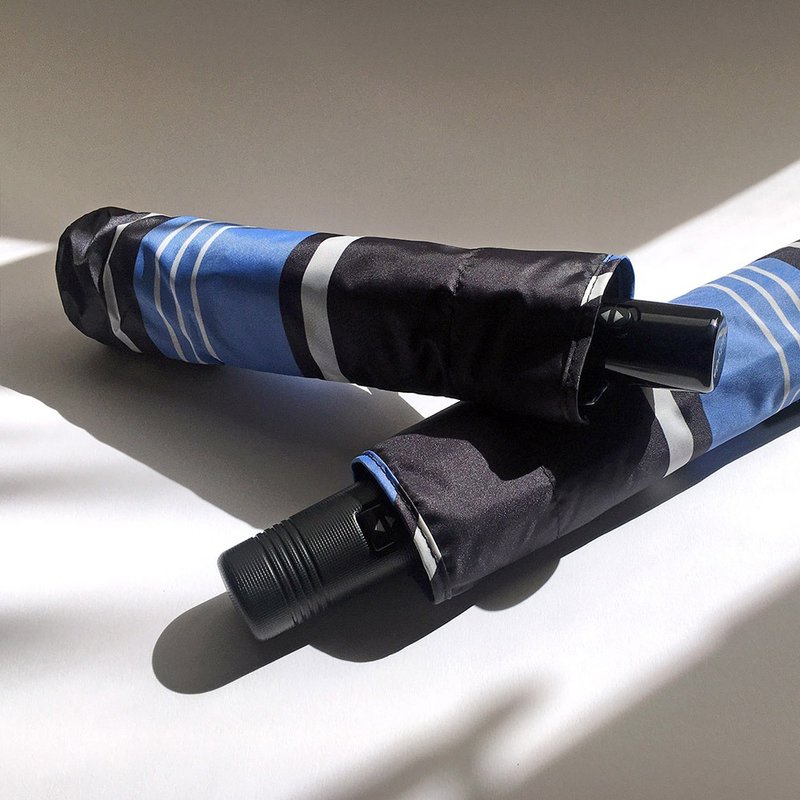 超軽量防風・紫外線防止自動傘 - ネイビースタイル - 傘・雨具 - 防水素材 ブルー