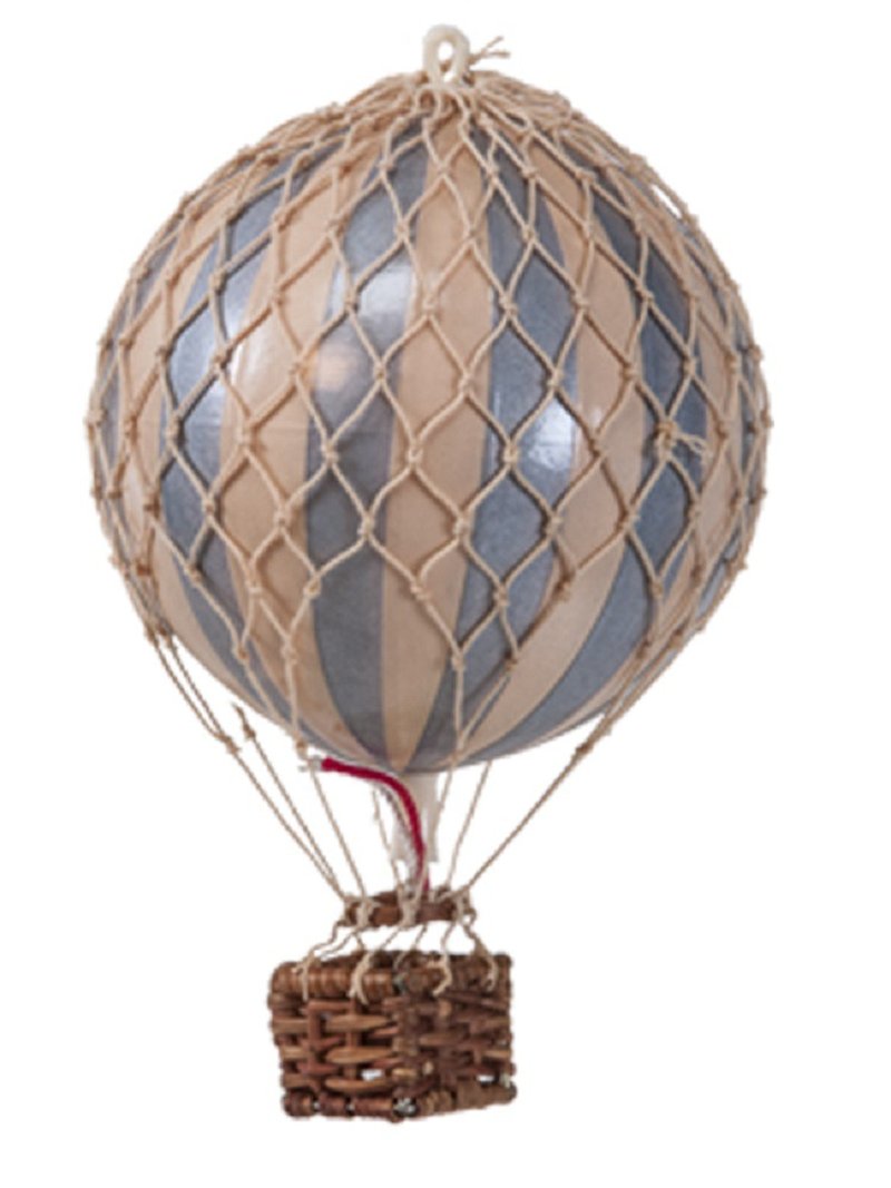 Authentic Models Hot Air Balloon Ornament (Light Travel/Christmas Silver) - Items for Display - Other Materials Pink
