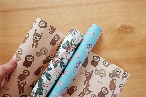 A PIECE(S) OF PAPER Reusable Wrapping papers (Collection 6) : Set of 3