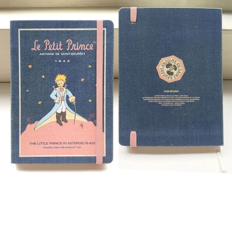 ディスプレイ - リトルプリンスパーペチュアルカレンダーV26  - マントと星空（ストラップ付き）-1,7321-82344-Y1 - ノート・手帳 - 紙 ブルー