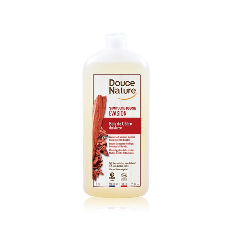 Douce Nature Cedarwood Shampoo & Body Wash 1L - แชมพู - วัสดุอื่นๆ 