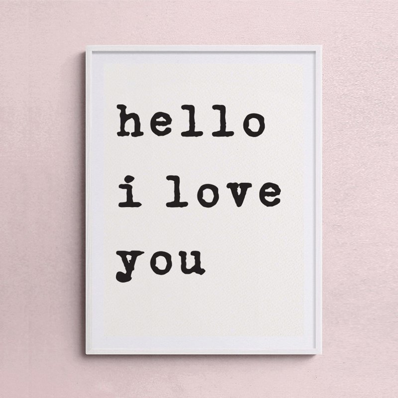 LOVE Art Print, Unique Poster Wall Art - Posters - Paper 