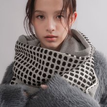 MIST 系列 - 幽霧 * 連帽圍巾 點點 保暖 圍巾