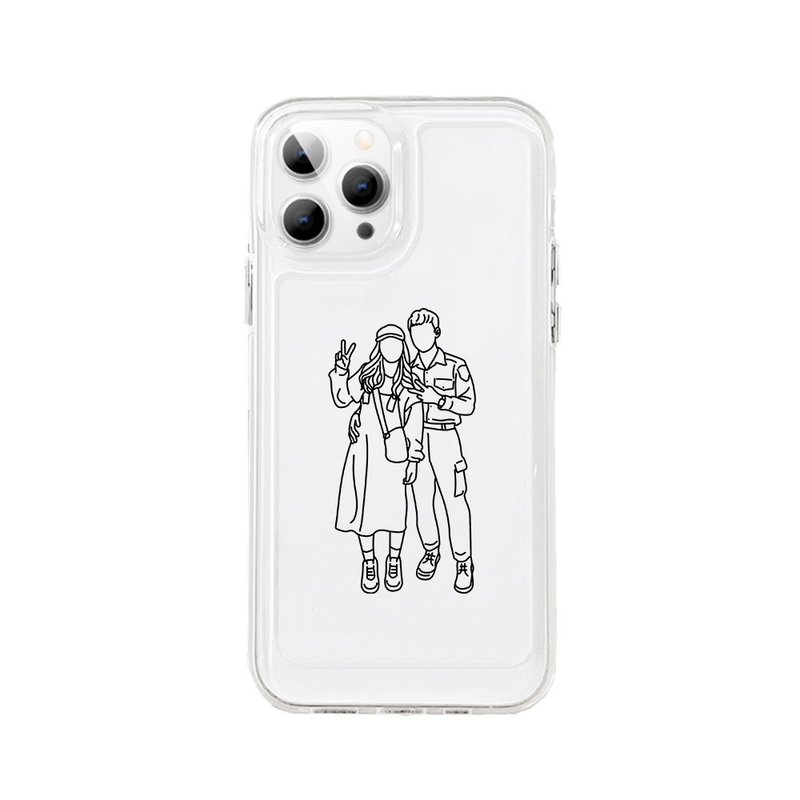 [Customized] Siyan painted mobile phone case x simple lines - เคส/ซองมือถือ - วัสดุอื่นๆ 