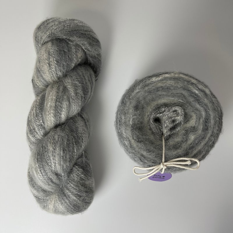 Fufugarden長毛馬海系列-灰色雲霧 - 編織/刺繡/羊毛氈/縫紉 - 聚酯纖維 