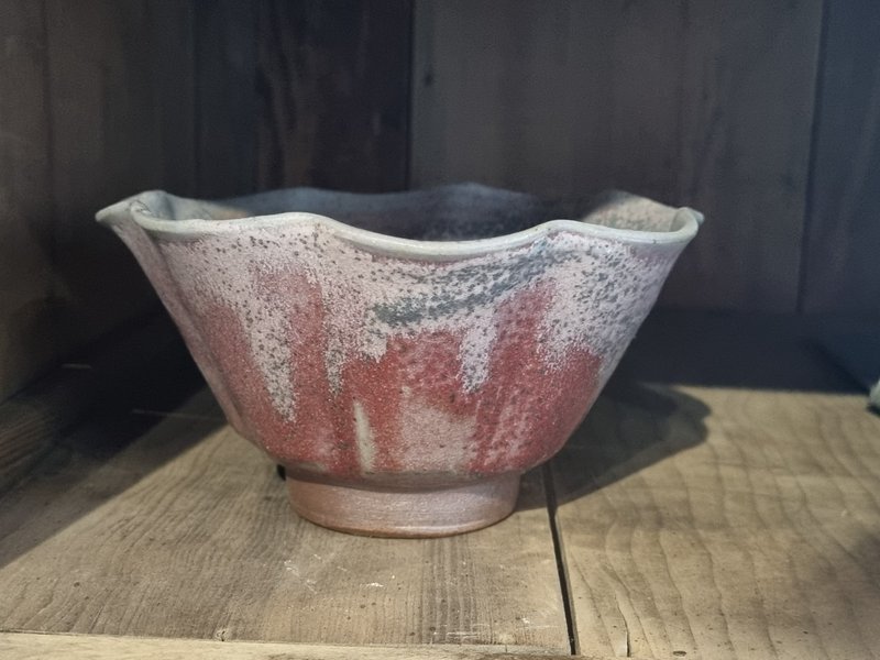 Jinxiu Food Festival - Living food pottery pottery bowls metal color bowls tea bowls - Bowls - Pottery Red