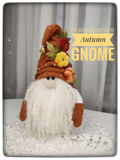 MagicDolll pattern pdf for scandinavian autumn fall gnome draft DIY HandMade