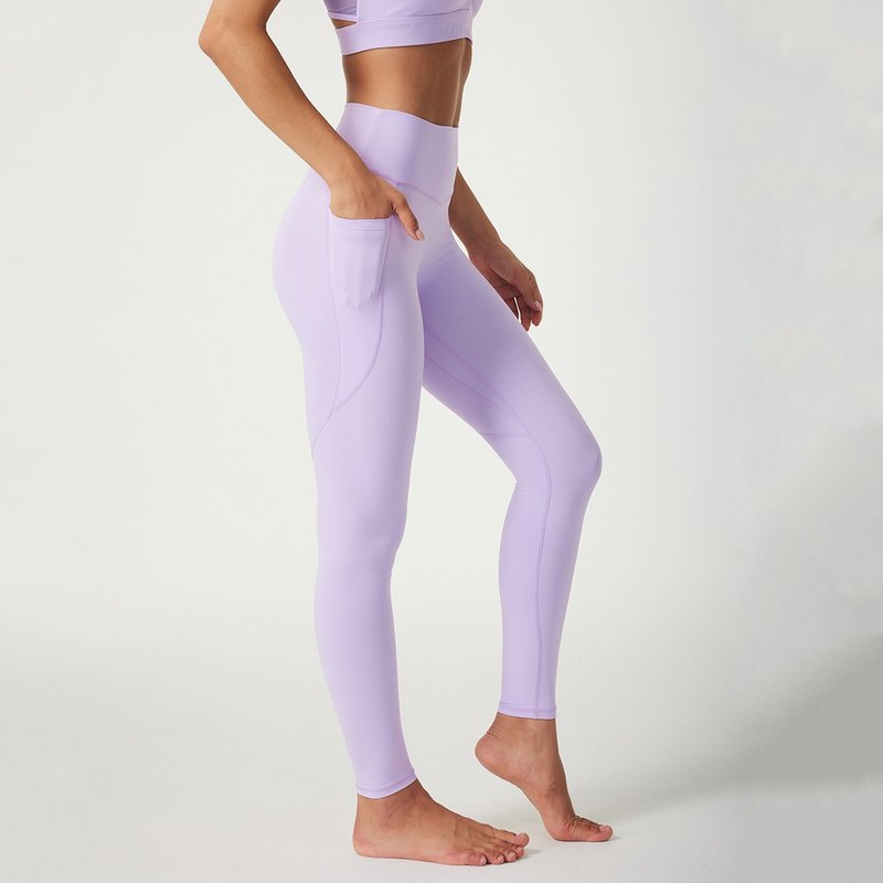 ButterySoft High-waisted Leggings-Lilac - Women's Sportswear Bottoms - Eco-Friendly Materials Purple