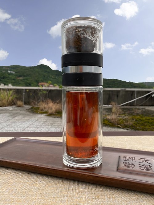 九六好茶 【孝心茶具】茶水分離 / 雙層玻璃瓶
