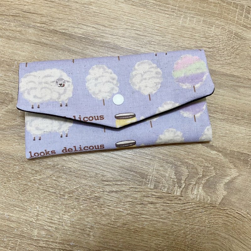 Marshmallow Sheep Red Envelope Pouch | Mask Pouch | Passbook Sleeve | Multi-functional Mini Pouch | Adorable & Exclusive Design - Chinese New Year - Cotton & Hemp 