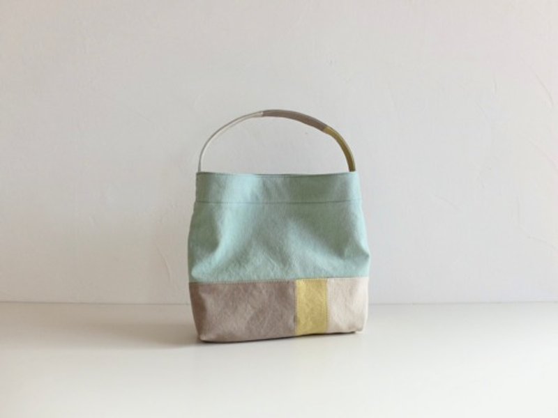 Pinkoi Proxy Purchase -  [Made to order] Osanpo tote Celadon (soft canvas) - Handbags & Totes - Cotton & Hemp 