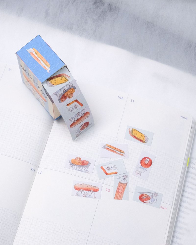 麵包工房 - 標籤膠帶貼紙 - 貼紙 - 紙 