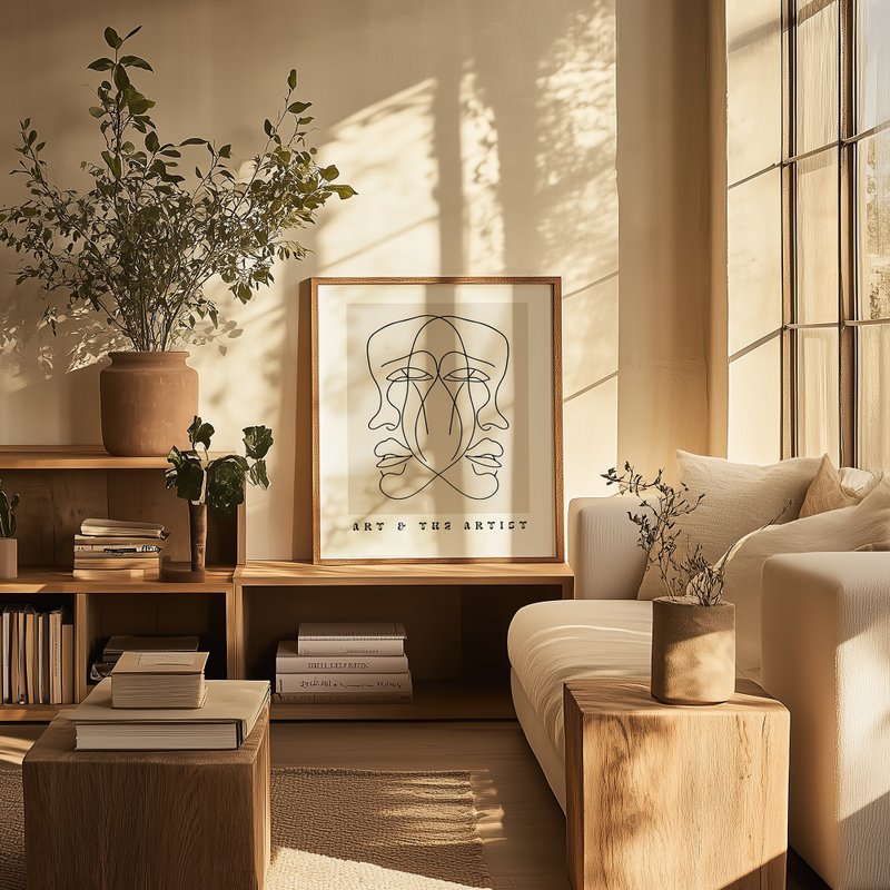 アート＆アーティスト / 現代抽象人物ポスター絵画 - ポスター・絵 - 紙 