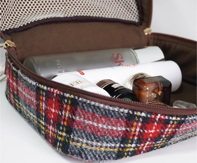 Harris tweed cosmetic discount bag