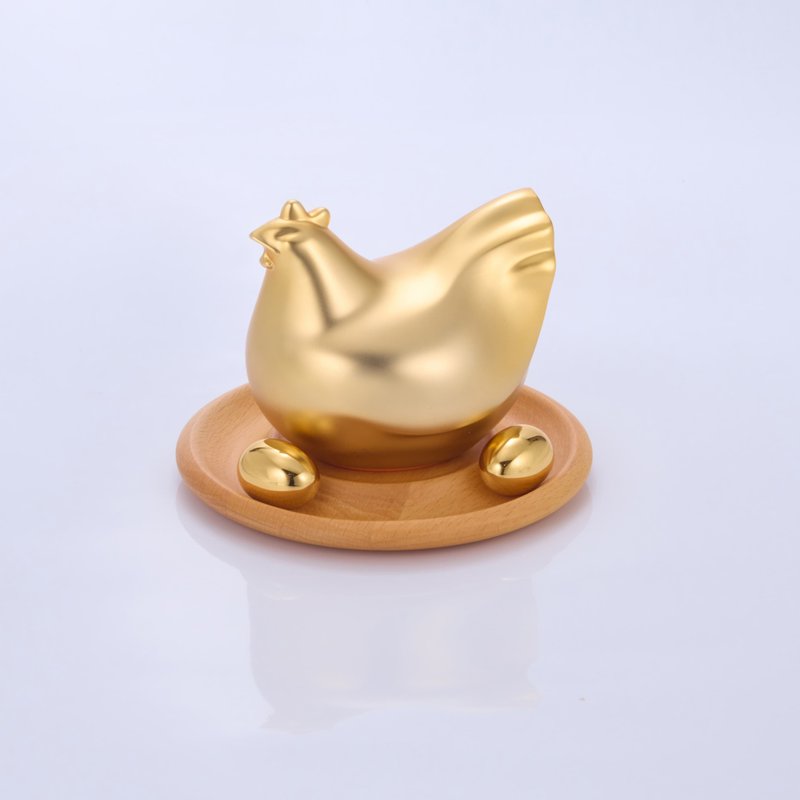 [New color debut] Matte Gold Hen (Matte Gold) - Items for Display - Aluminum Alloy Multicolor