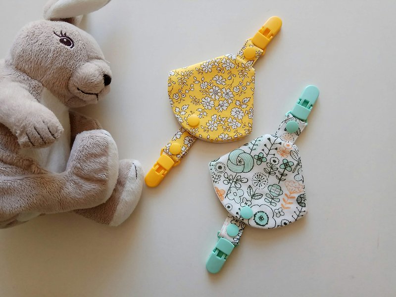 Two in one pacifier clip nipple dust bag + nipple clip double head clip - Baby Gift Sets - Cotton & Hemp Multicolor