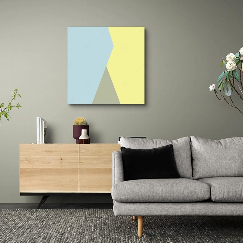 Modern geometric art giclee frameless painting - Posters - Polyester 