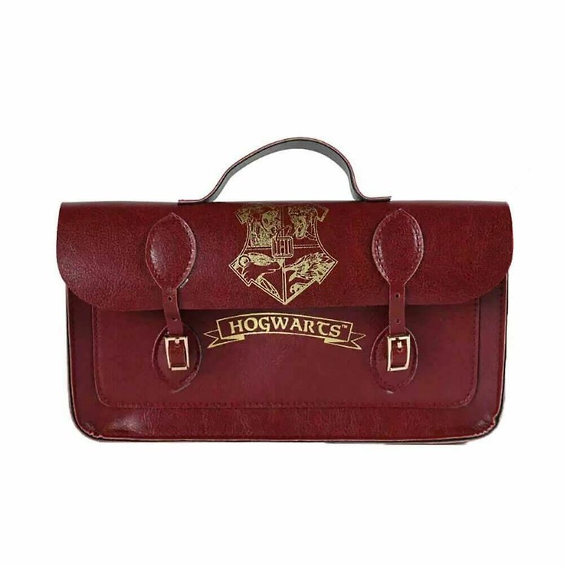 【Lee Porter】Hogwarts Crimson Small Bag/Cosmetic Bag - Handbags & Totes - Other Materials Red