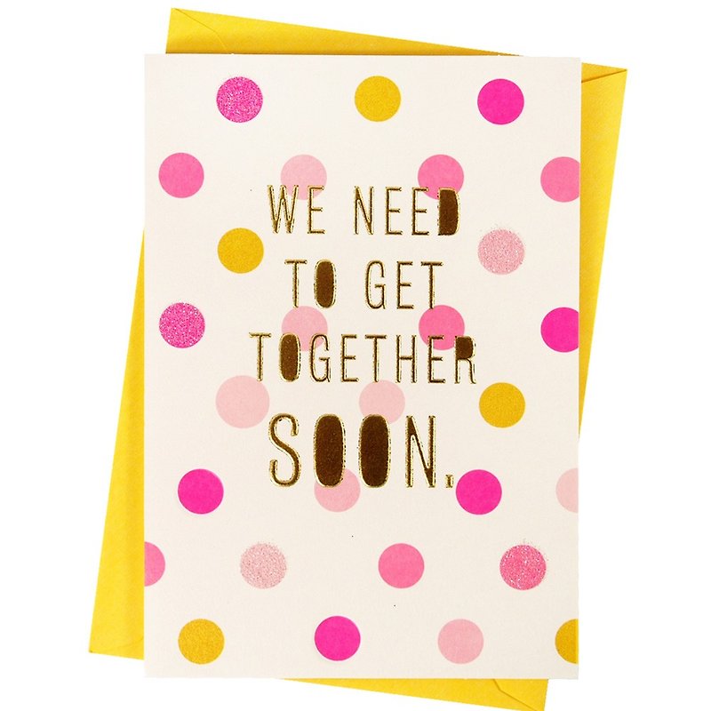 Find time to gather together【Hallmark-Card Friendship lasts forever】 - การ์ด/โปสการ์ด - กระดาษ หลากหลายสี