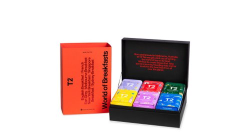 T2 World of Breakfasts セット T2ティー】クラシックブレックファーストティーギフトボックス