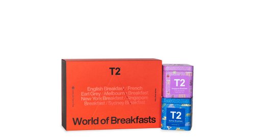T2 World of Breakfasts セット 新品未使用】T2 World of Breakfasts 6缶セットの通販 by 那緒's