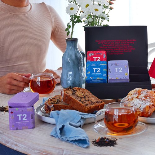T2 World of Breakfasts セット T2ティー】クラシックブレックファーストティーギフトボックス