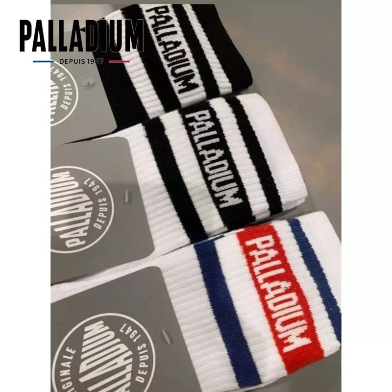 PALLADIUM LOGO襪中筒襪 單包裝 三色 SX7381 - 襪子 - 棉．麻 