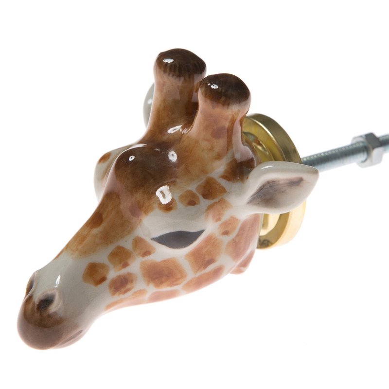 AndMary 門把-長頸鹿 禮盒裝  Giraffe Head Doorknob - 其他 - 瓷 