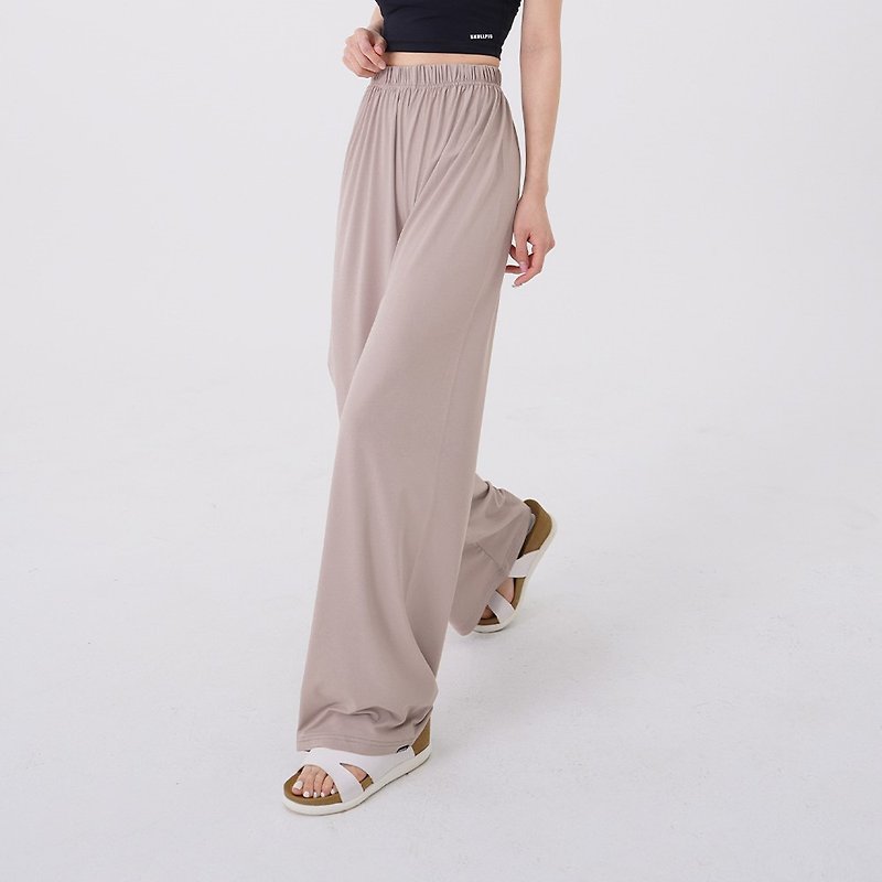 Askin Extremely Comfortable Cool Pants-Milk Brown - Women's Sportswear Bottoms - Other Man-Made Fibers Khaki