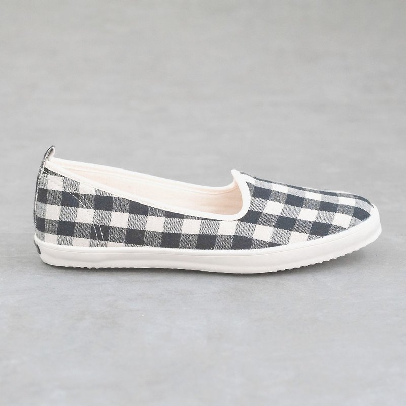 【Love Day】Country Plaid - Women's Casual Shoes - Cotton & Hemp Multicolor
